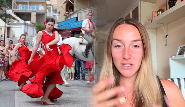 Anna, una británica residente en Madrid, comparte en redes su experiencia adaptándose a la vida en España. El hecho fue viral en la red social china. Foto: composición LR/TikTok