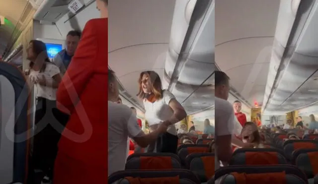La mujer entre gritos exigía que la asciendan de asiento a clase ejecutiva durante su vuelo de Rusia a Egipto. Foto: composición LR/Reddit La mujer entre gritos exigía que la asciendan de asiento a clase ejecutiva durante su vuelo de Rusia a Egipto. Foto: composición LR/Reddit