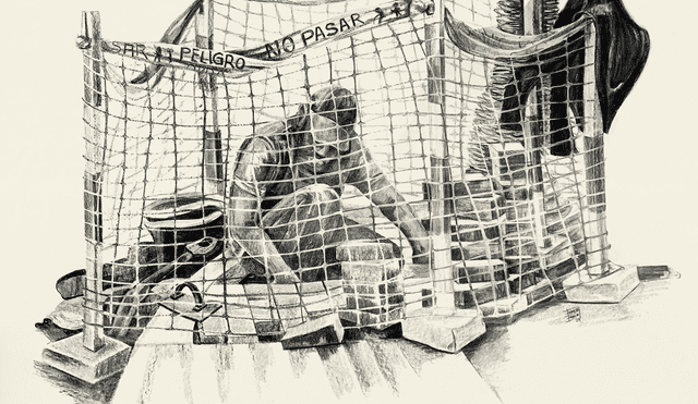 "No pasar". Imagen: Difusión. "No pasar". Imagen: Difusión.