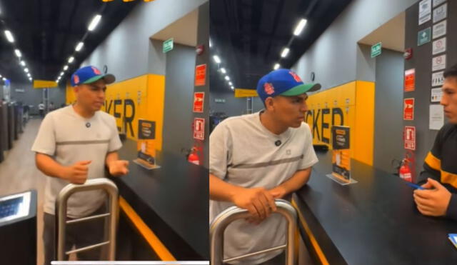 El alcalde del distrito de Ate pasó curioso momento cuando le negaron la entrada al gimnasio.