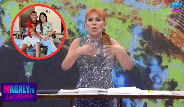 Magaly opina sobre la ruptura del jugador de Universitario en su programa Magaly TV La Firme. Magaly opina sobre la ruptura del jugador de Universitario en su programa Magaly TV La Firme.
