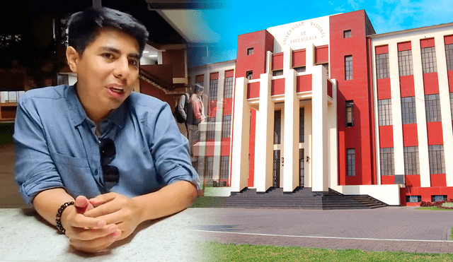 El joven ingeniero explicó por qué se arrepintió de estudiar en la UNI. Foto: composición LR/UNI El joven ingeniero explicó por qué se arrepintió de estudiar en la UNI. Foto: composición LR/UNI