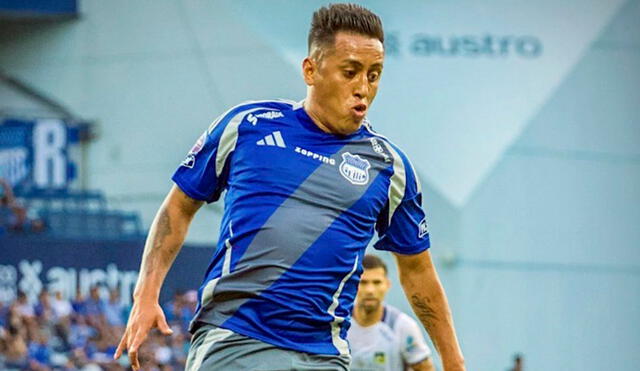 Christian Cueva lleva 3 partidos jugados en el Bombillo. Foto: Emelec