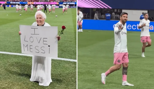 Doña Pauline asistió a últimos partidos del Inter de Miami para pedirle a Lionel Messi matrimonio. Foto: composición LR/TikTok/El Español Doña Pauline asistió a últimos partidos del Inter de Miami para pedirle a Lionel Messi matrimonio. Foto: composición LR/TikTok/El Español