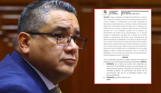 Presuntos audios de Santiváñez serán evaluados por el Ministerio Público hasta el 5 de septiembre | Composición: LR. Presuntos audios de Santiváñez serán evaluados por el Ministerio Público hasta el 5 de septiembre | Composición: LR.