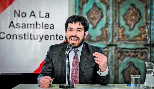 Lucas Ghersi presentó proyecto de ley contra la Asamblea Constituyente. Foto: La Razón