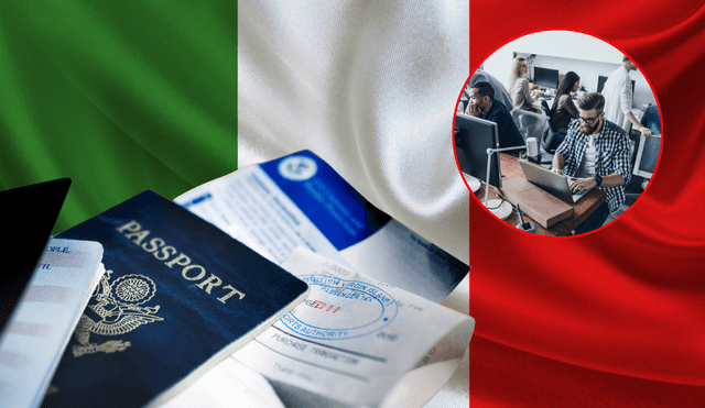 Italia facilita el trámite para gestionar visas de trabajo. Foto: Composición LR