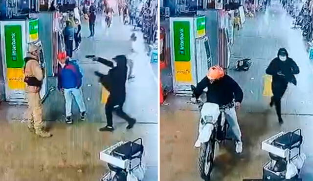 El asalto fue registrado por las cámaras de seguridad dentro del centro comercial en la av. Argentina. Foto: Composición LR/Marcia Chahua El asalto fue registrado por las cámaras de seguridad dentro del centro comercial en la av. Argentina. Foto: Composición LR/Marcia Chahua