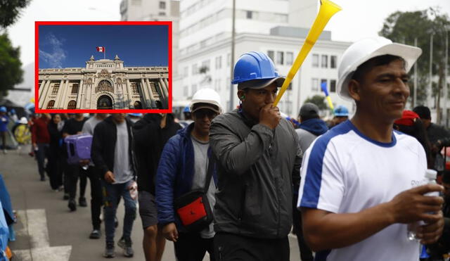 Mientras cientos de mineros continúan protestando en las calles, el Congreso se alista para volver a debatir la Ley Mape, sin haber generado mayores consensos. Foto: composición LR/SebastiánBlanco/Congreso Mientras cientos de mineros continúan protestando en las calles, el Congreso se alista para volver a debatir la Ley Mape, sin haber generado mayores consensos. Foto: composición LR/SebastiánBlanco/Congreso