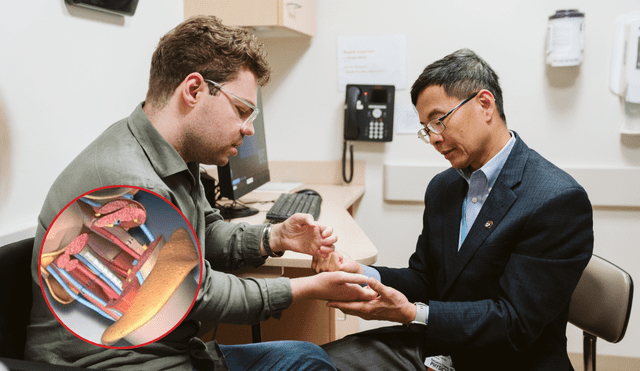 El joven suizo recupera la movilidad en sus manos tras 17 años gracias a un innovador doble trasplante. Foto: Composición LR/ Perelman School of Medicine University & Mayo Clinic El joven suizo recupera la movilidad en sus manos tras 17 años gracias a un innovador doble trasplante. Foto: Composición LR/ Perelman School of Medicine University & Mayo Clinic