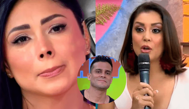 Karla Tarazona es pareja actual de Christian Domínguez y madre de su hijo. Foto: Composición LR/Panamericana/América TV.