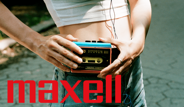 Maxell revive el cassette. Foto: Composición LR