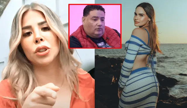Gabriela Serpa habló sobre el ampay de Alfredo Benavides e influencer el viernes pasado. Foto: Composición LR/YouTube/Instagram.