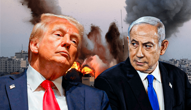 Los enfrentamientos se producen mientras el primer ministro israelí, Benjamín Netanyahu visitaba la Casa Blanca a fin de conversar con Donald Trump. Foto: Composición LR/RTV Los enfrentamientos se producen mientras el primer ministro israelí, Benjamín Netanyahu visitaba la Casa Blanca a fin de conversar con Donald Trump. Foto: Composición LR/RTV