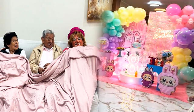 Sin pensarlo dos veces, el payasito se sentó a abrigarse junto a los abuelitos. Video sacó más de una sonrisa en TikTok.