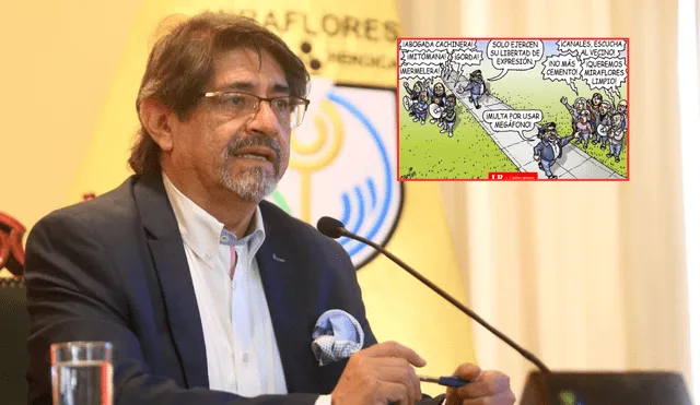 El doble discurso de Canales se retrató en la Carlincatura de hoy. Foto: composición LR