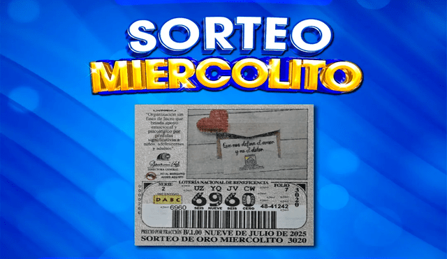El Sorteo Miercolito de hoy regala 10.000 balboas como premio mayor. Foto: LNB El Sorteo Miercolito de hoy regala 10.000 balboas como premio mayor. Foto: LNB