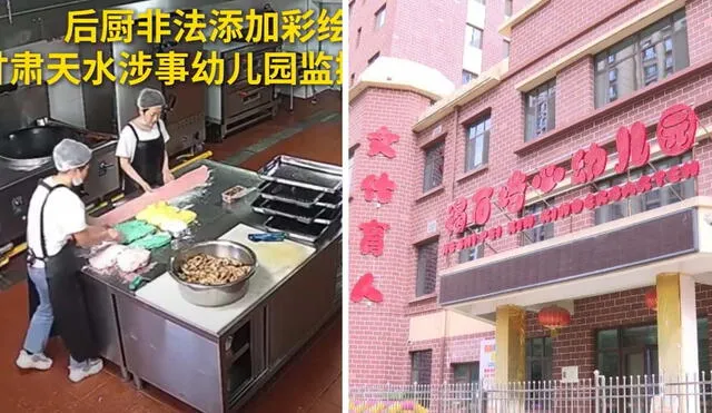 Indignación en China tras la intoxicación de 233 niños en una guardería en Gansu por alimentos contaminados con plomo. Foto: composición LR/CCTV