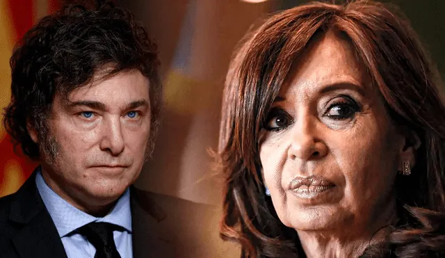 Cristina Kirchner se pronuncia contra el modelo económico del gobierno de Javier Milei y arremete contra el ministro de economía Luis Caputo. Foto: Composición LR/AFP
