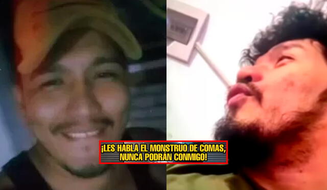 Alias el 'Monstruo' reapareció desde la clandestinidad para volver a amenazar a la PNP. Foto: Composición LR/OcurreAhora Alias el 'Monstruo' reapareció desde la clandestinidad para volver a amenazar a la PNP. Foto: Composición LR/OcurreAhora