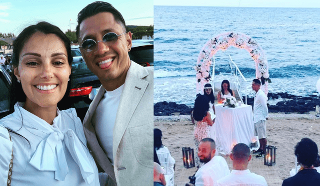 Gianluca Lapadula y Alessia Macrí renovaron sus votos frente al mar en el 2020. Foto: Composición LR / @gianluca_lapadula_oficial/ IG Gianluca Lapadula y Alessia Macrí renovaron sus votos frente al mar en el 2020. Foto: Composición LR / @gianluca_lapadula_oficial/ IG