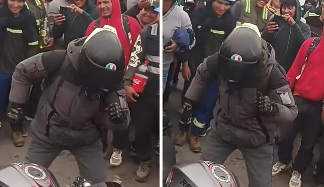 “Si no hay baile, no hay pase”, reaccionaron usuarios sobre baile de motociclista. “Si no hay baile, no hay pase”, reaccionaron usuarios sobre baile de motociclista.