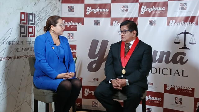 Entrevista con adelanto y análisis brindo el presidente de la Corte de Lambayeque. Fuente: Difusión. Entrevista con adelanto y análisis brindo el presidente de la Corte de Lambayeque. Fuente: Difusión.