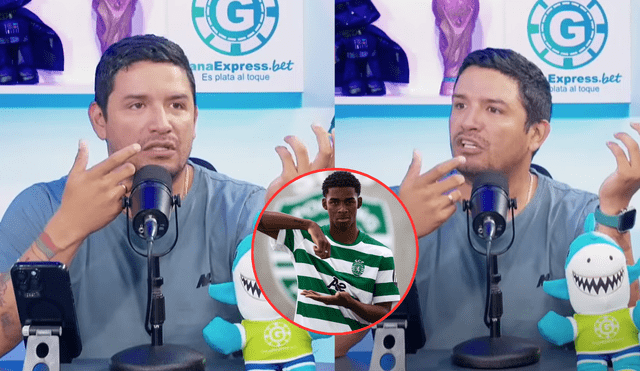 Reimond Manco cuestionó que Alianza Lima no hubiera aprovechado el potencial de Víctor Guzmán y lo hubiera traspasado al Sporting de Lisboa. Foto: Composición LR/ ESPN/ YouTube de DENGANCHE