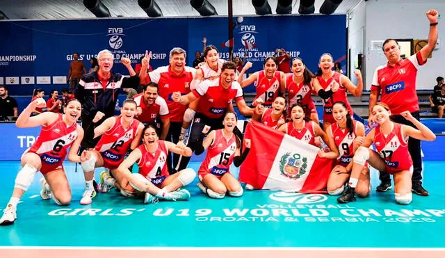 La selección peruana de vóley sub-19 terminó en el puesto 21 de 24 equipos. Foto: FPV