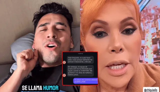 El youtuber le pidió a Magaly que entendiera el humor de internet. Foto: Composición LR/Instagram El youtuber le pidió a Magaly que entendiera el humor de internet. Foto: Composición LR/Instagram