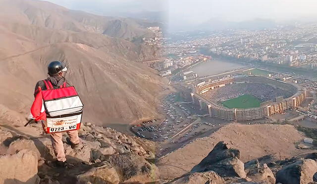 Un repartidor sorprendió al subir un cerro para entregar un pedido, mientras disfrutaba del partido desde lo alto, captando la atención en TikTok por su curiosa hazaña. Un repartidor sorprendió al subir un cerro para entregar un pedido, mientras disfrutaba del partido desde lo alto, captando la atención en TikTok por su curiosa hazaña.