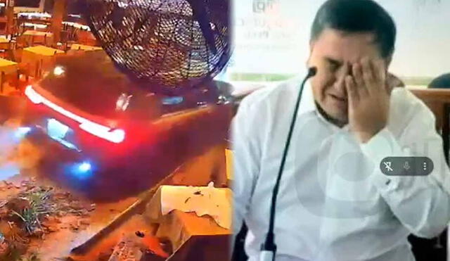 Miguel Ángel Requejo, quien estrelló su auto contra el restaurante El Charrúa en La Molina, estuvo detenido en la comisaría Santa Felicia de La Molina y ahora será enviado al penal de Cañete.