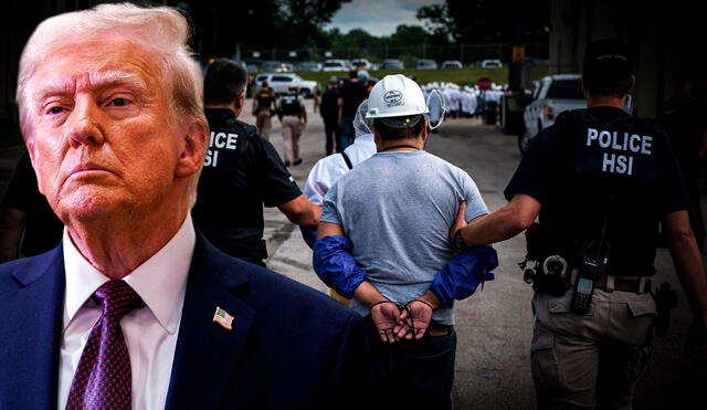 En los primeros seis meses de la administración Trump, los agentes del ICE arrestaron a 356 inmigrantes indocumentados en el área de Houston. Foto: composición LR