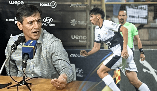 Fabián Bustos llegó a Olimpia tras ser campeón con Universitario en Perú. Foto: composición LR/Ñande Franja/Olimpia