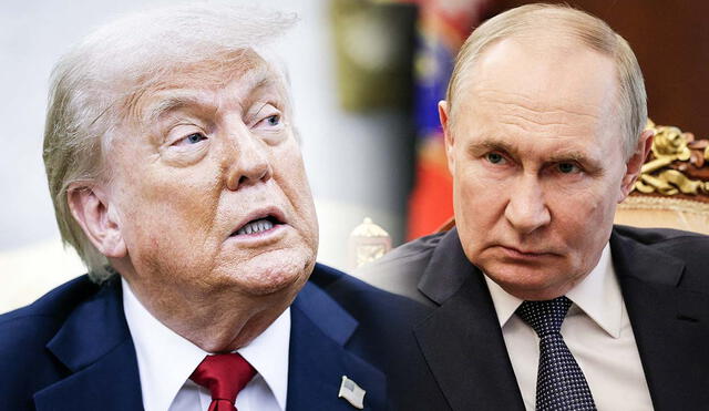 Trump da ultimátum a Putin para llegara a un acuerdo con Ucrania o aumentará los aranceles sobre Rusia. Foto: composición LR/AFP