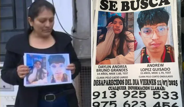 Padres de familia buscan a pareja adolescente que desapareció hace tres días en VES. Padres de familia buscan a pareja adolescente que desapareció hace tres días en VES.