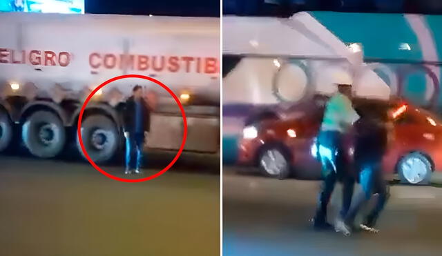 El peatón en aparente estado de ebriedad intentaba cruzar la pista, pese a la gran cantidad de vehículos que circulaban en la Panamericana Norte. El peatón en aparente estado de ebriedad intentaba cruzar la pista, pese a la gran cantidad de vehículos que circulaban en la Panamericana Norte.