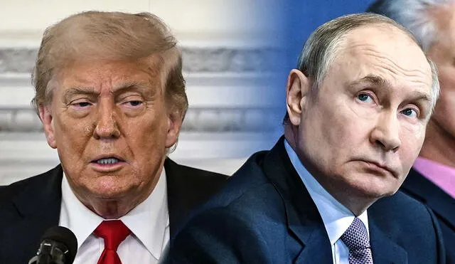 Rusia considera serias las advertencias de Donald Trump sobre la imposición de aranceles del 100% si no se alcanza un acuerdo por la guerra en Ucrania. Foto: composición LR/AFP