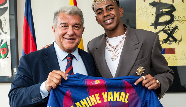 Lamine Yamal renovó hasta 2031 con el Barcelona. Foto: FC Barcelona Lamine Yamal renovó hasta 2031 con el Barcelona. Foto: FC Barcelona