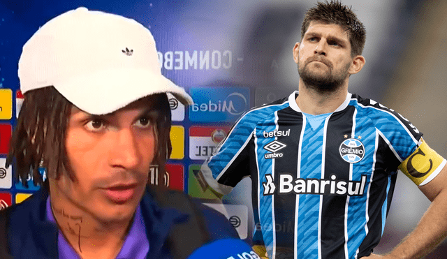 Paolo Guerrero y Walter Kannemann se enfrentaron en los clásicos Inter vs Gremio entre los años 2019 y 2020. Foto: composición LR/L1 MAX/AFP