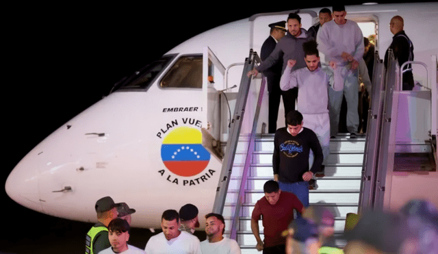 186 venezolanos deportados por EE.UU. regresan a Caracas con apoyo estatal. 186 venezolanos deportados por EE.UU. regresan a Caracas con apoyo estatal.