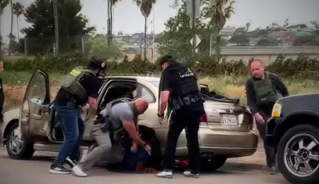 ICE detiene a siete venezolanos indocumentados en San Diego, California, y uno de los arrestados con violencia sufre de hernia.