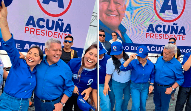 César Acuña hace propaganda electoral siendo gobernador de La Libertad. Foto: TikTok
