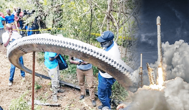 En El pueblo de Nairobi-Kenia, en 2024 cayó del cielo un anillo de metal de más de 500 kilos, que desde ese entonces no sabían que era en realidad. Foto: Composición LR/Agencia Espacial de Kenia