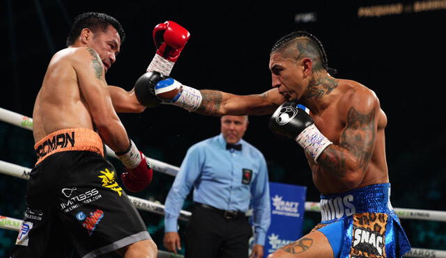 Manny Pacquiao buscaba arrebatarle el cinturón de campeón a Mario Barrios. Foto: Premier Boxing Champions Manny Pacquiao buscaba arrebatarle el cinturón de campeón a Mario Barrios. Foto: Premier Boxing Champions