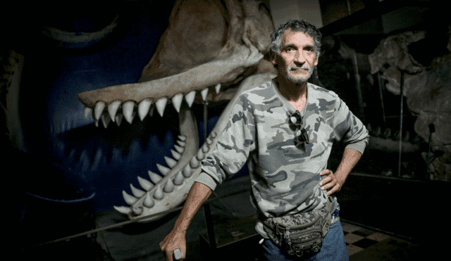  El paleontólogo Mario Urbina, descubridor del 'Perucetus colossus'. Foto: John Reyes/LR   