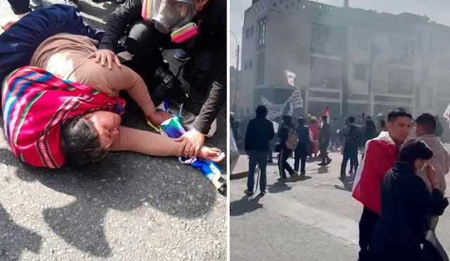 En medio de las manifestaciones, se han reportado diversos enfrentamientos entre protestantes y autoridades policiales. Foto: Composición LR