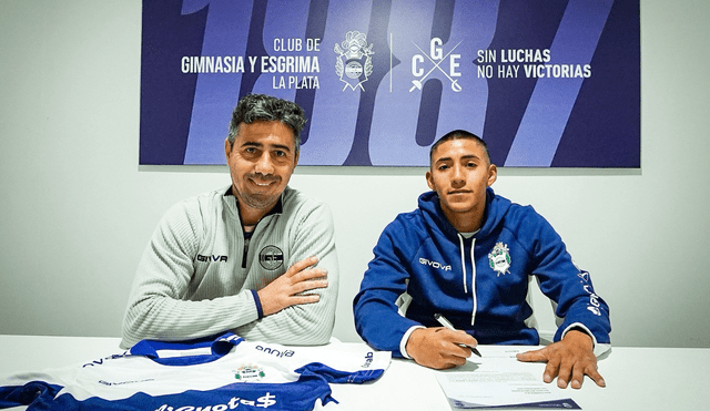 El jugador de 25 años fue anunciado mediante las redes sociales del Club de Gimnasia. Foto: Club de Gimnasia El jugador de 25 años fue anunciado mediante las redes sociales del Club de Gimnasia. Foto: Club de Gimnasia