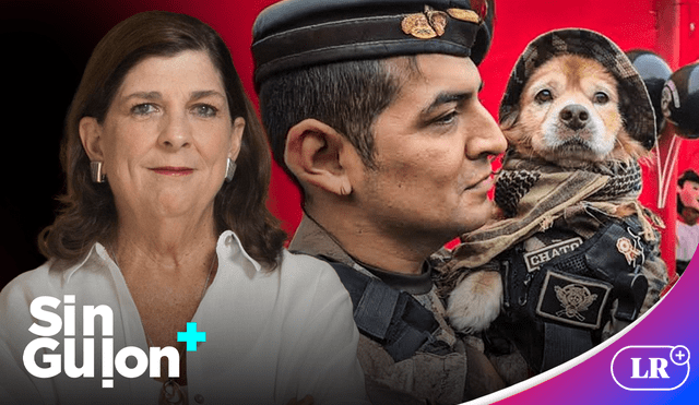 Tardanza de Dina Bolurte ocasionó que brigada canina no desfilara, según RMP. Foto: composición LR