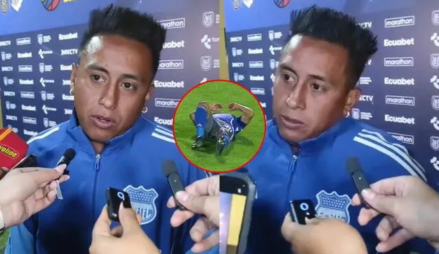 Christian Cueva registra 2 goles con Emelec. Foto: composición LR/captura de KCH Radio Christian Cueva registra 2 goles con Emelec. Foto: composición LR/captura de KCH Radio